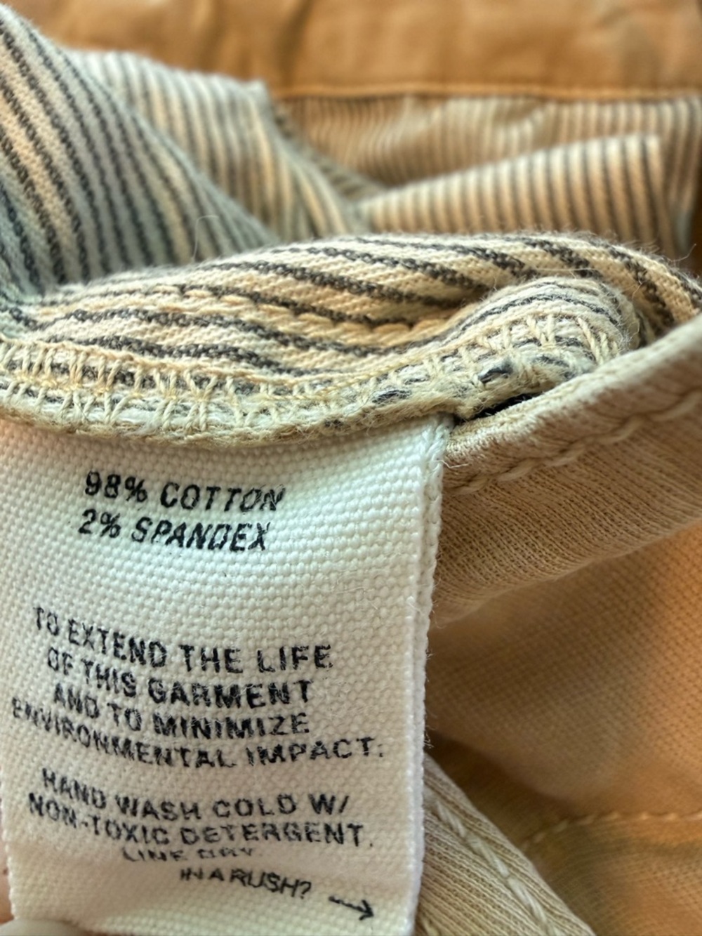Alex Mill Boyish Chino Pants Size 6 Tan High Rise Straight Leg Casual - Picture 10 of 11